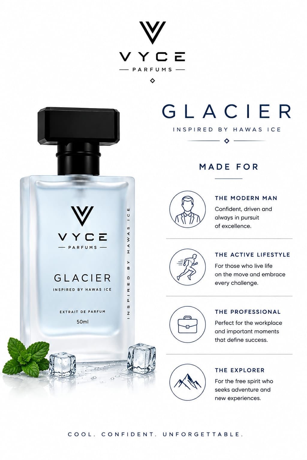 Glacier | Inspired by Hawas Ice - Vyce Parfums