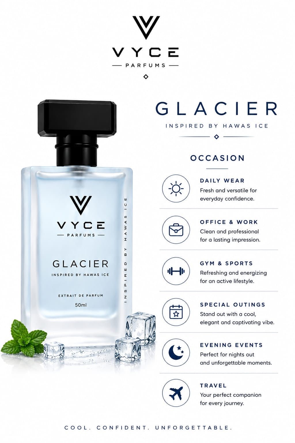 Glacier | Inspired by Hawas Ice - Vyce Parfums